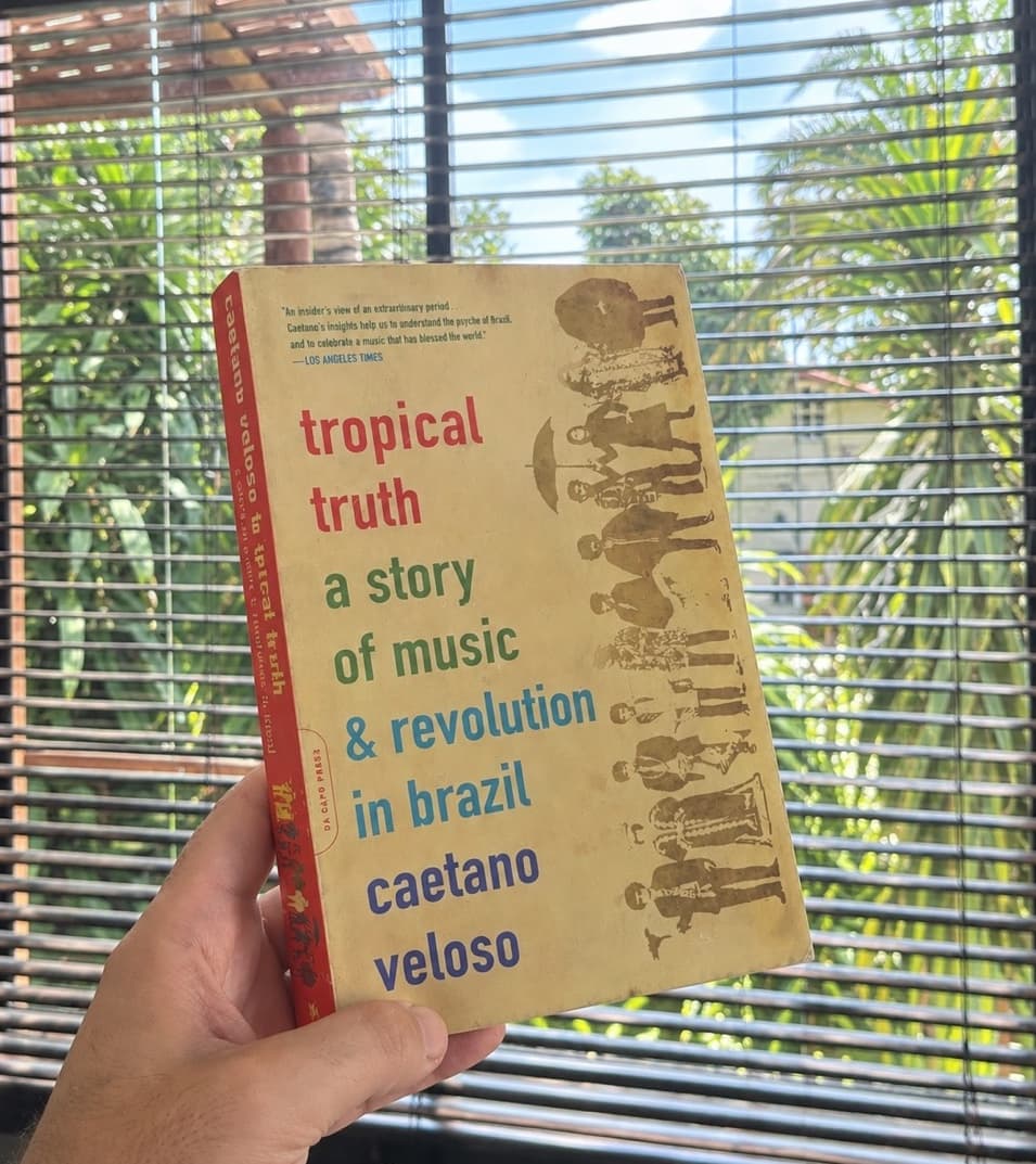 Cover Image for Re-reading Caetano's book from my Bahian hammock